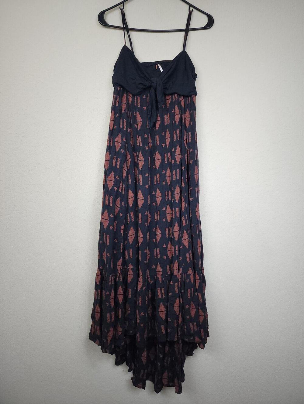 Free People XS Black Boho High Low Dress